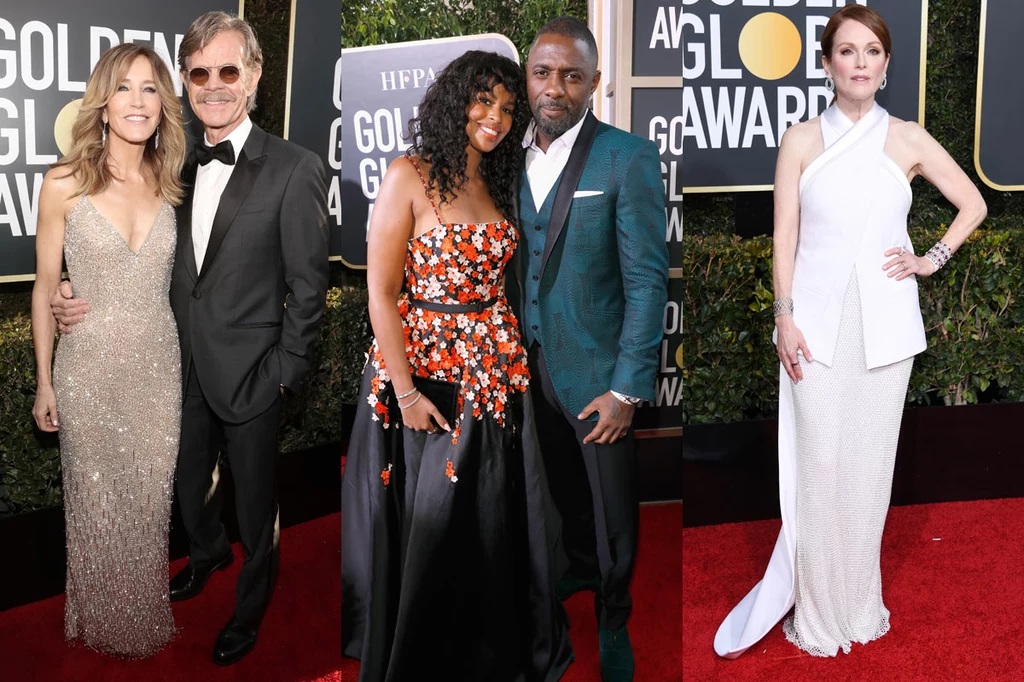 Felicity Huffman i William H. Macy, Idris Elba i Sabrina Dhowre, Julian Moore (Givenchy Haute Couture)