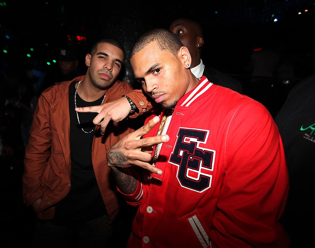 Drake i Chris Brown w 2010 roku