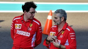 Mattia Binotto i Maurizio Arrivabene