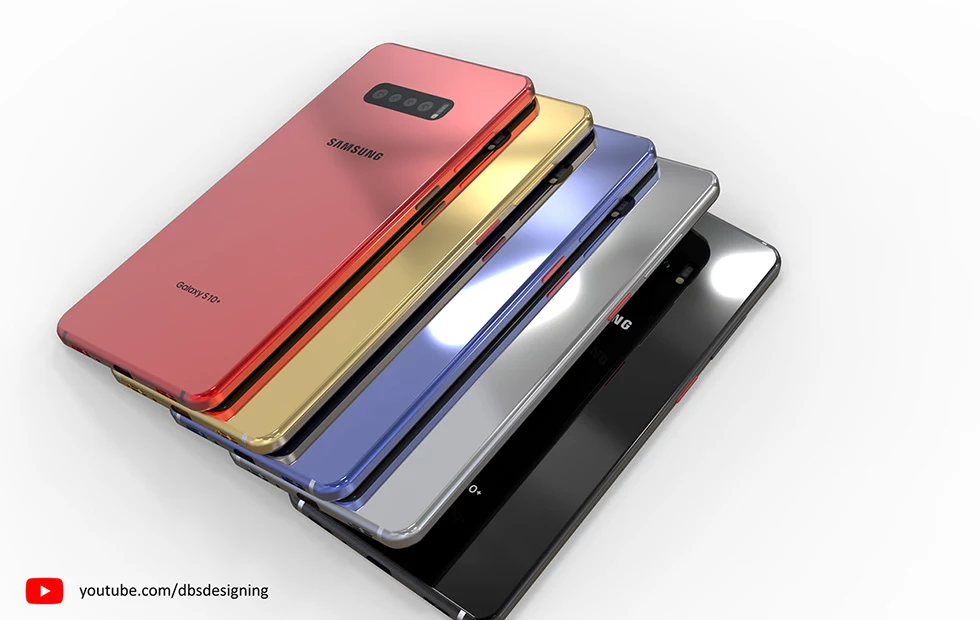 Koncept Samsunga Galaxy S10 i S10+ / fot. DBSDesigning