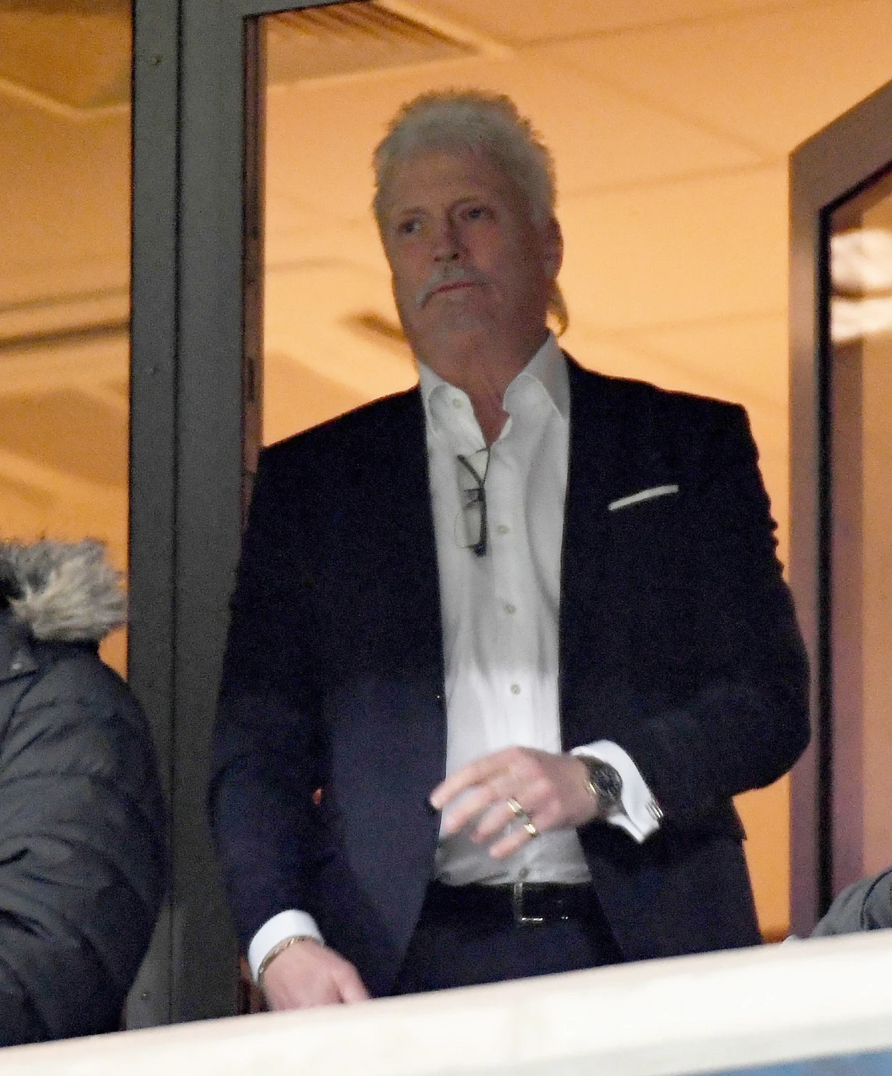 Mats Hartling na meczu Wisła - Lech. Mats Hartling na meczu Wisła - Lech.