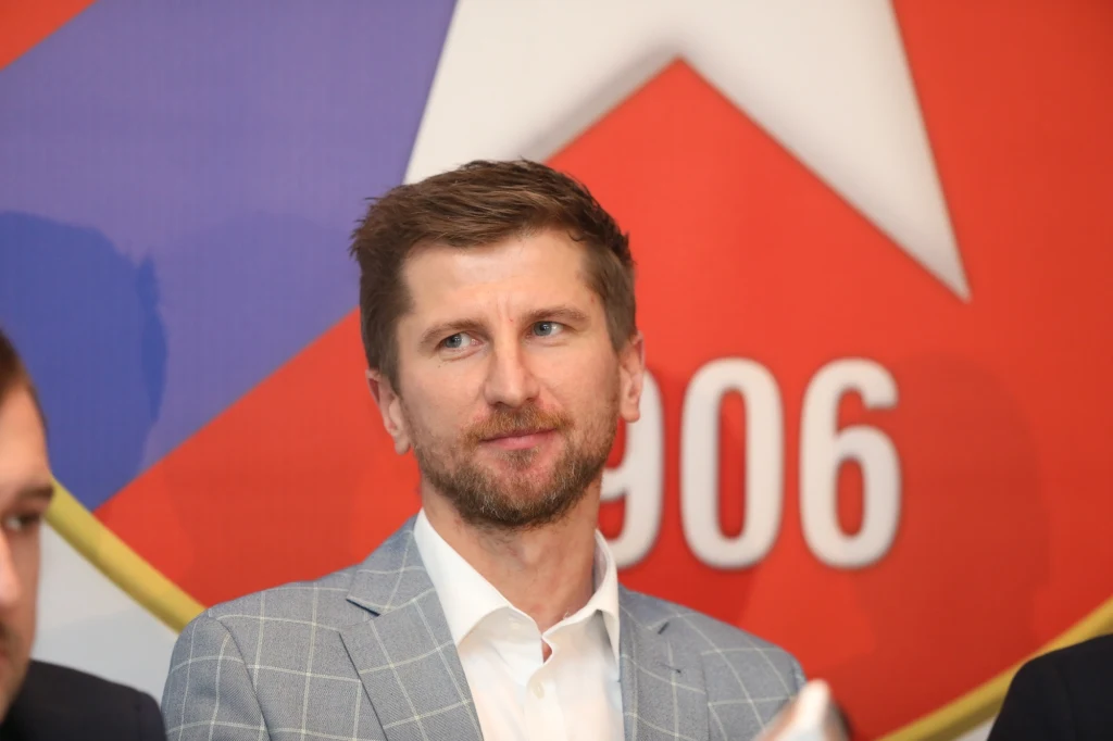 Prezes Wisły Rafał Wisłocki