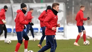 Piłkarze Wisły na treningu