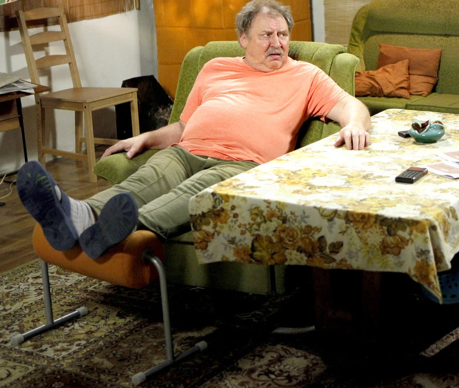 Andrzej Grabowski na planie "Świata według Kiepskich" Andrzej Grabowski na planie "Świata według Kiepskich"