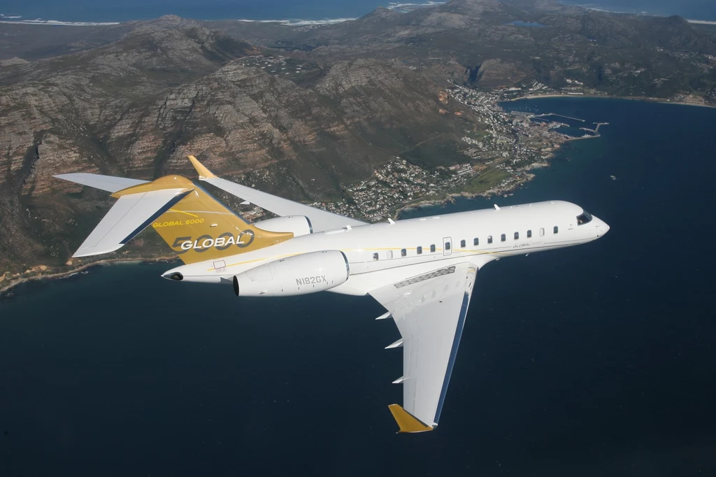 Na zdjęciu Bombardier BD700 Global 5000 Na zdjęciu Bombardier BD700 Global 5000