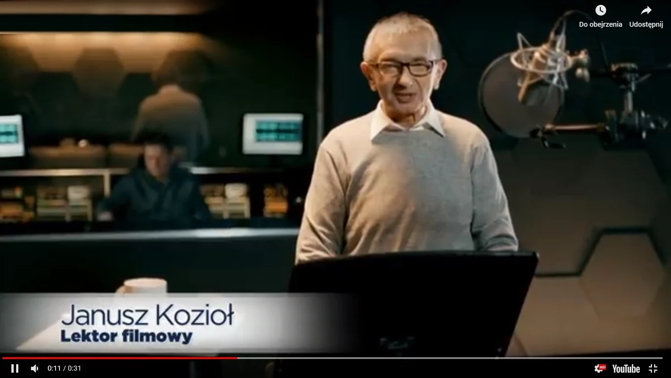 Janusz Kozioł w reklamie leku (screen:youtube.com) Janusz Kozioł w reklamie leku (screen:youtube.com)