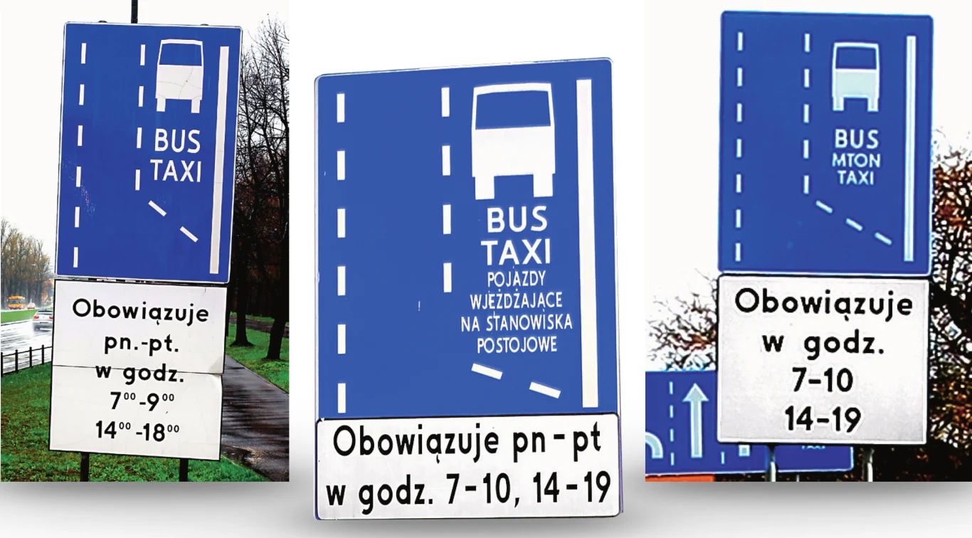 buspasy znaki