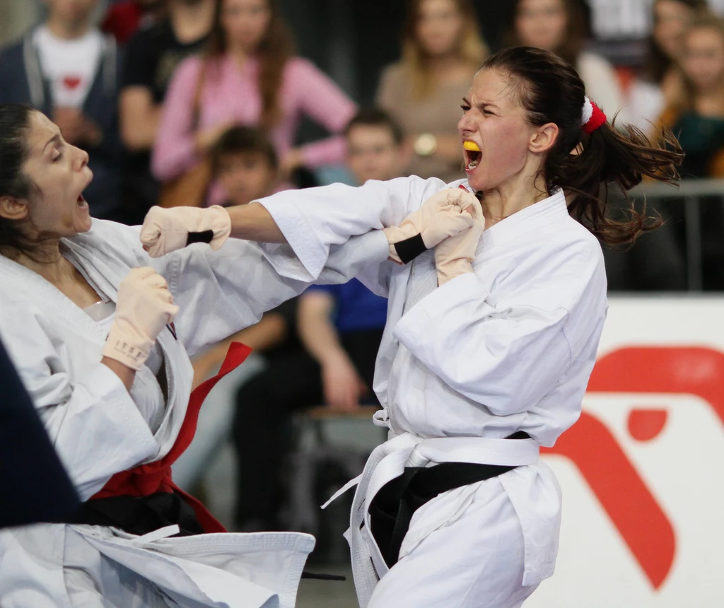 Anna podczas mistrzostw karate, 2012 rok
