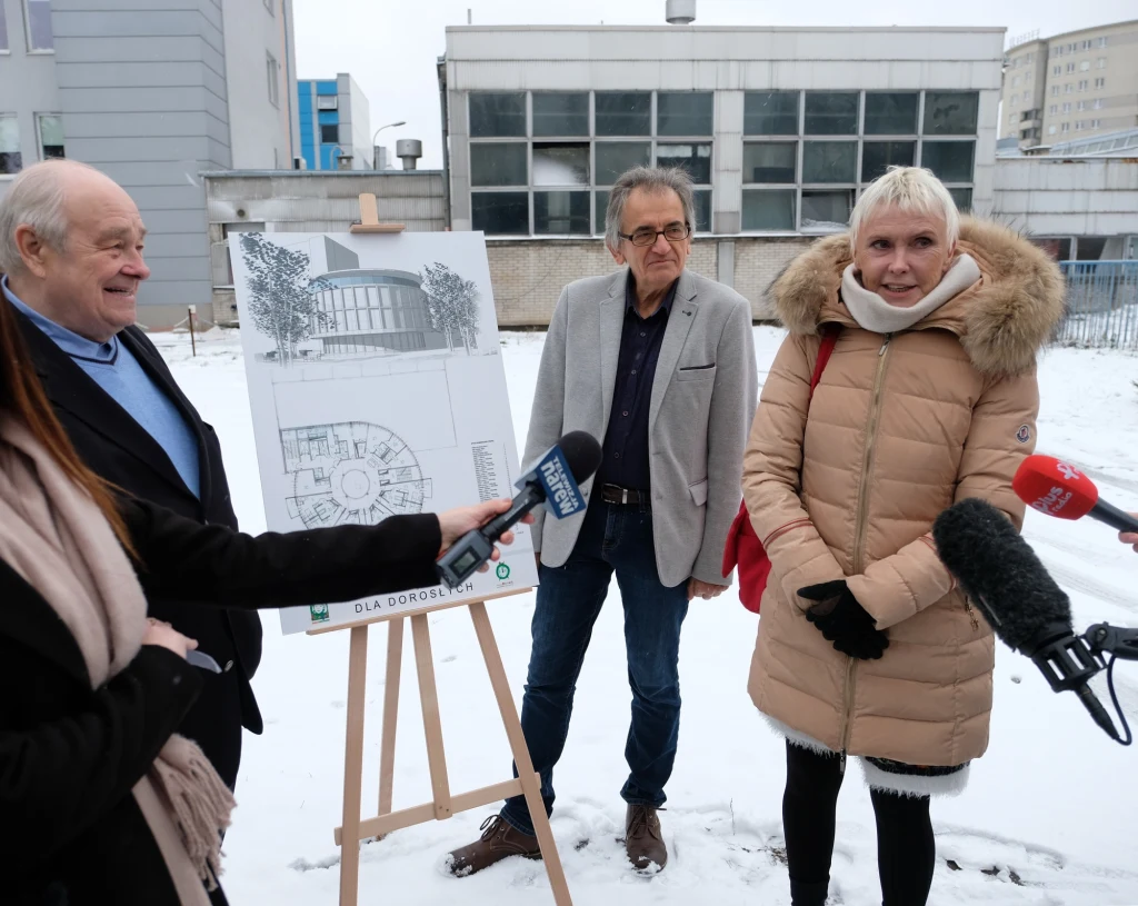 Spotkanie z dziennikarzami nt. budowy kliniki Budzik Ewy Błaszczyk dla dorosłych przy Szpitalu Bródnowskim Spotkanie z dziennikarzami nt. budowy kliniki Budzik Ewy Błaszczyk dla dorosłych przy Szpitalu Bródnowskim