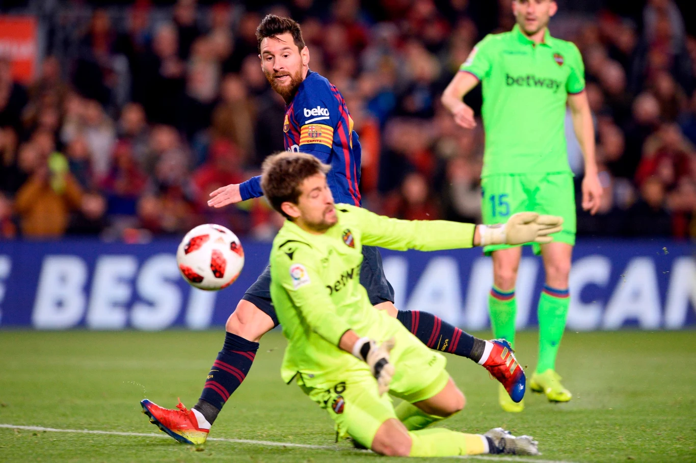 Leo Messi strzelił jednego gola w meczu z Levante