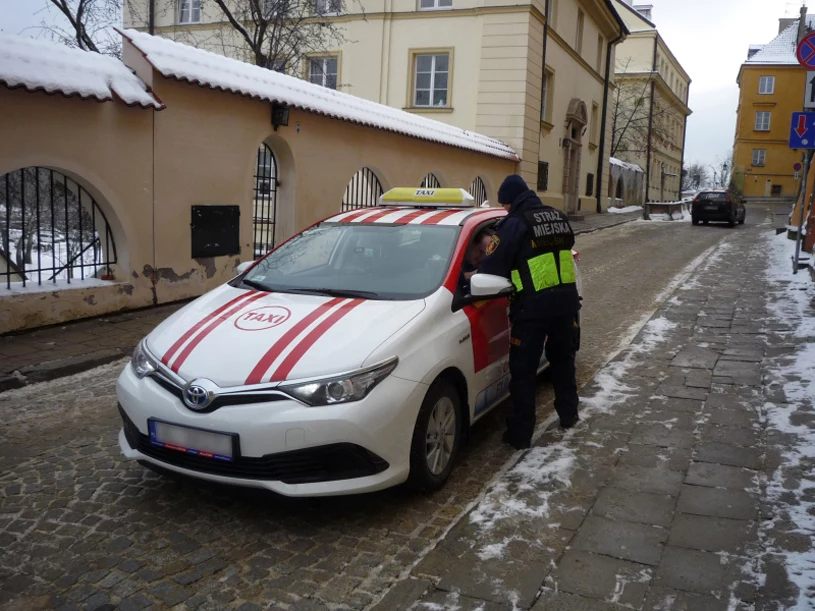 Jedna ze skontrolowanych taksówek / fot. Straż Miejska