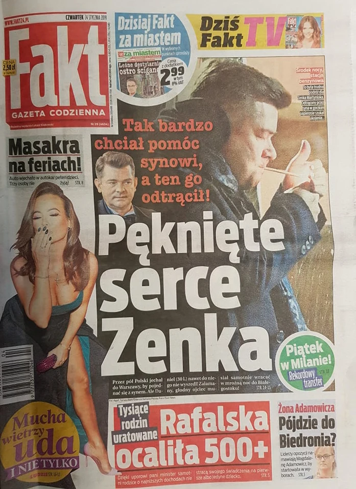 O Zenonie Martyniuku i jego synu pisze "Fakt" O Zenonie Martyniuku i jego synu pisze "Fakt"