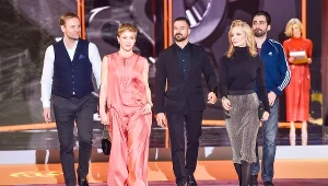 Gwiazdy serialu "Cyłka - Zaginięcie" podczas konferencji ramówkowej TVN-u