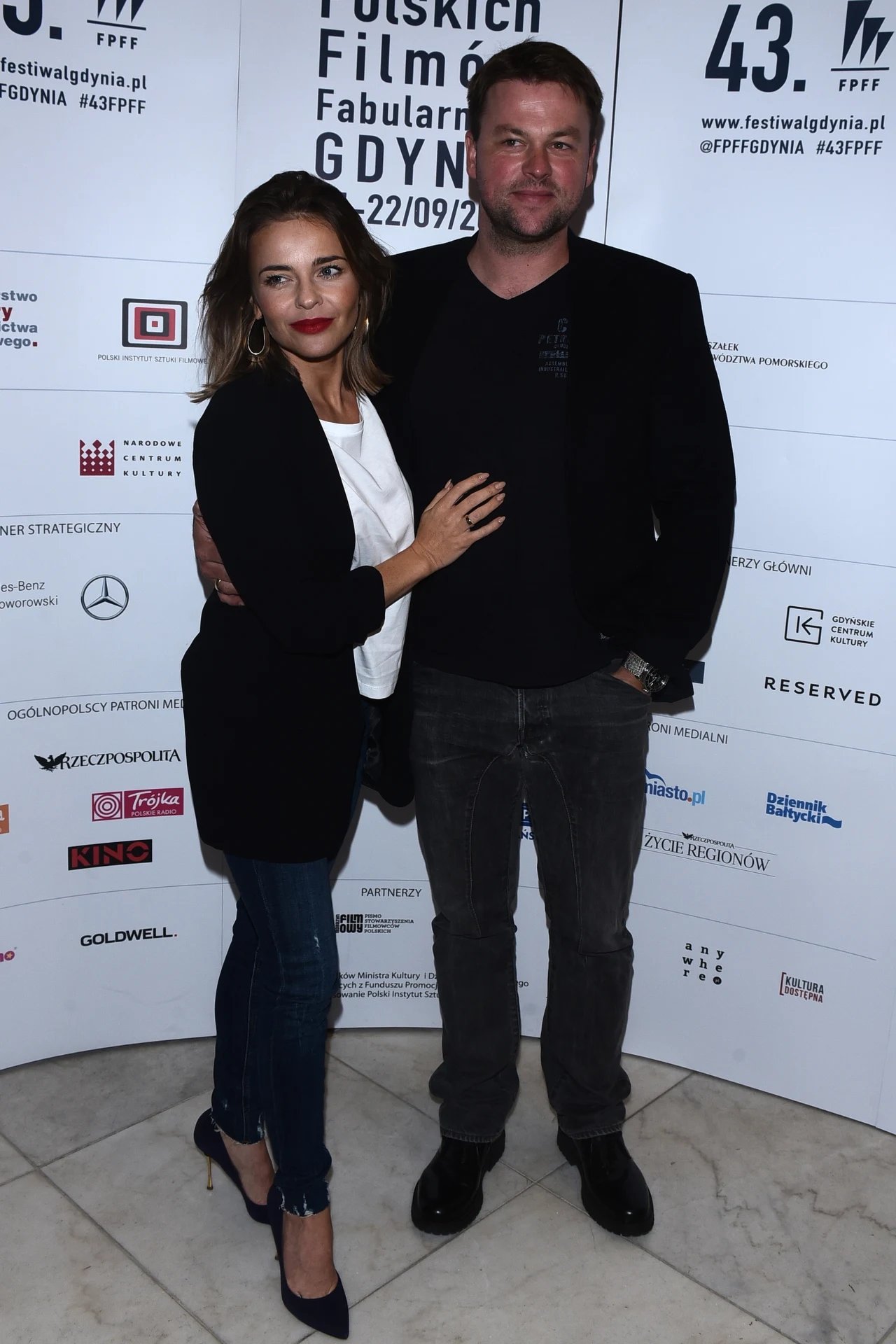 Edyta Herbuś z partnerem  Edyta Herbuś z partnerem