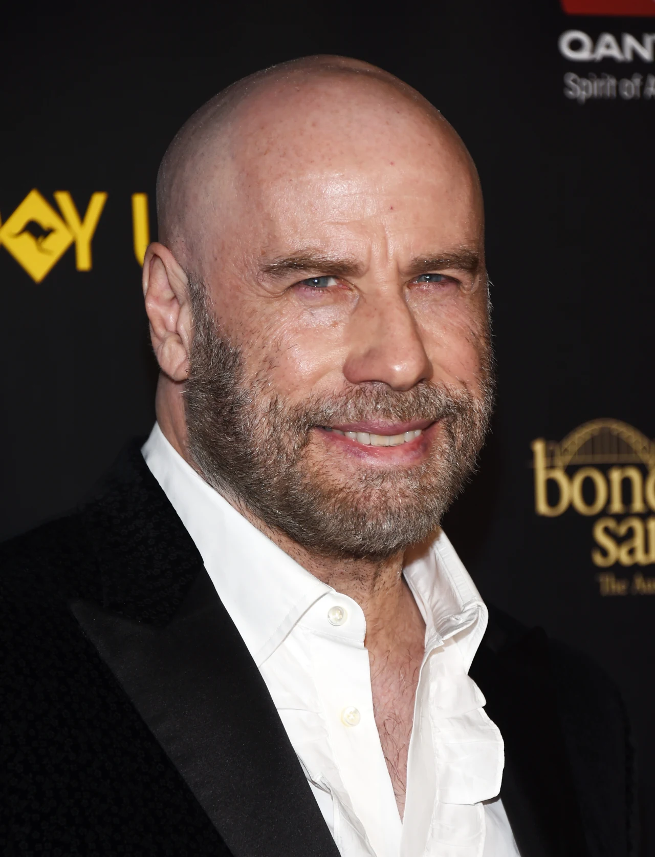 Łysy John travolta na gali 16th annual G'Day w Los Angeles Łysy John travolta na gali 16th annual G'Day w Los Angeles