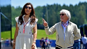 Bernie Ecclestone z żoną Fabianą
