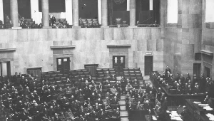 Posiedzenie Sejmu. Zdjęcie z 1929 roku