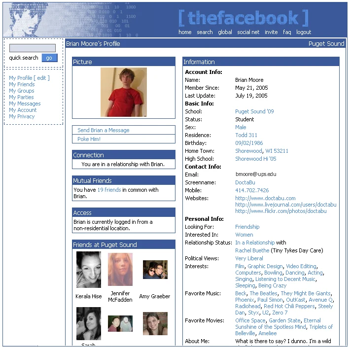 Tak Facebook wyglądał 15 lat temu Tak Facebook wyglądał 15 lat temu