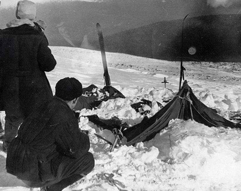 Namiot znaleziony przez ratowników 26 lutego 1959 roku