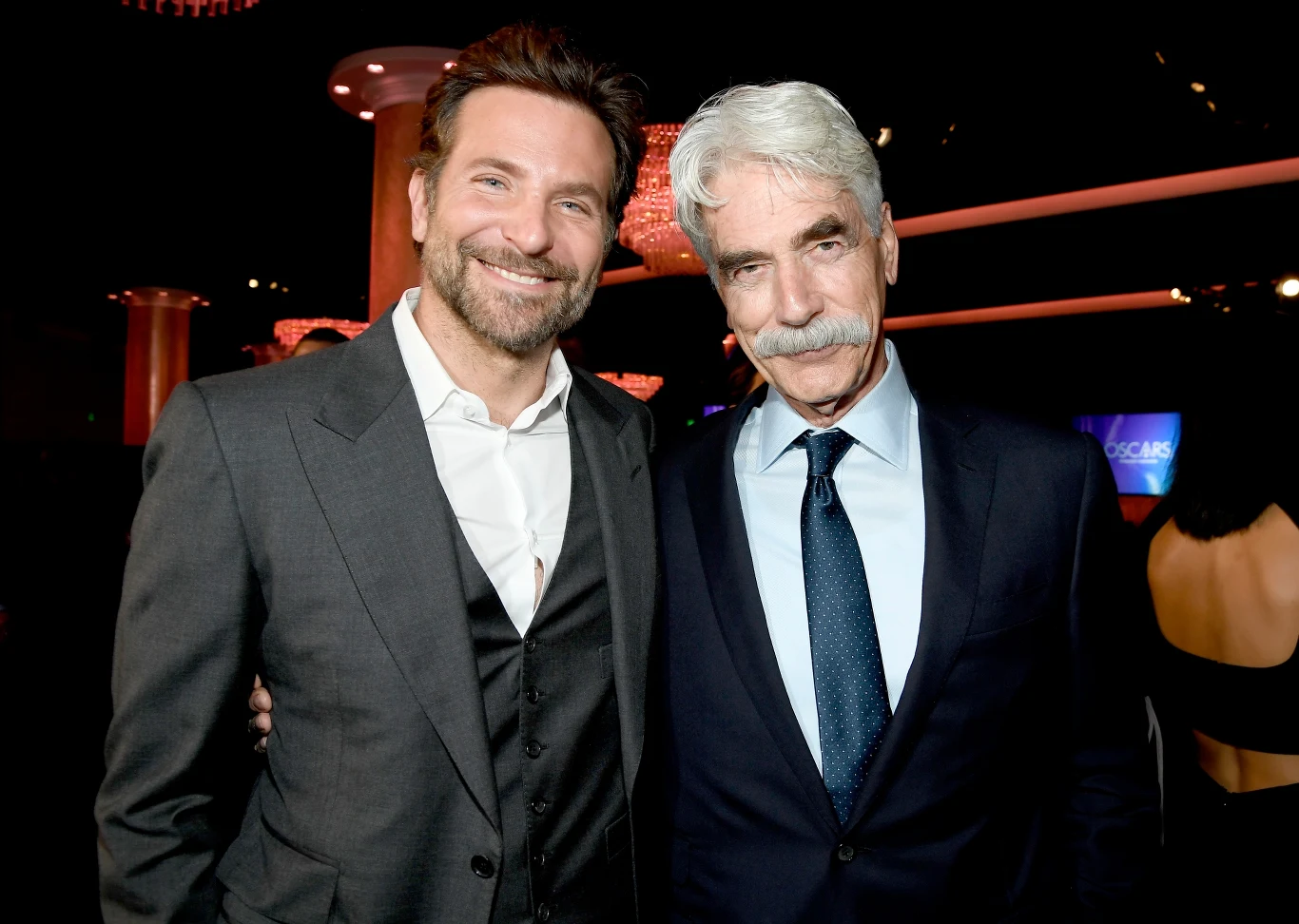 Bradley Cooper (nominacja za najlepszy film, scenariusz adaptowany i pierwszoplanową rolę żeńską za "Narodziny gwiazdy") i Sam Elliott (nominacja za drugoplanową rolę męską za "Narodziny gwiazdy")