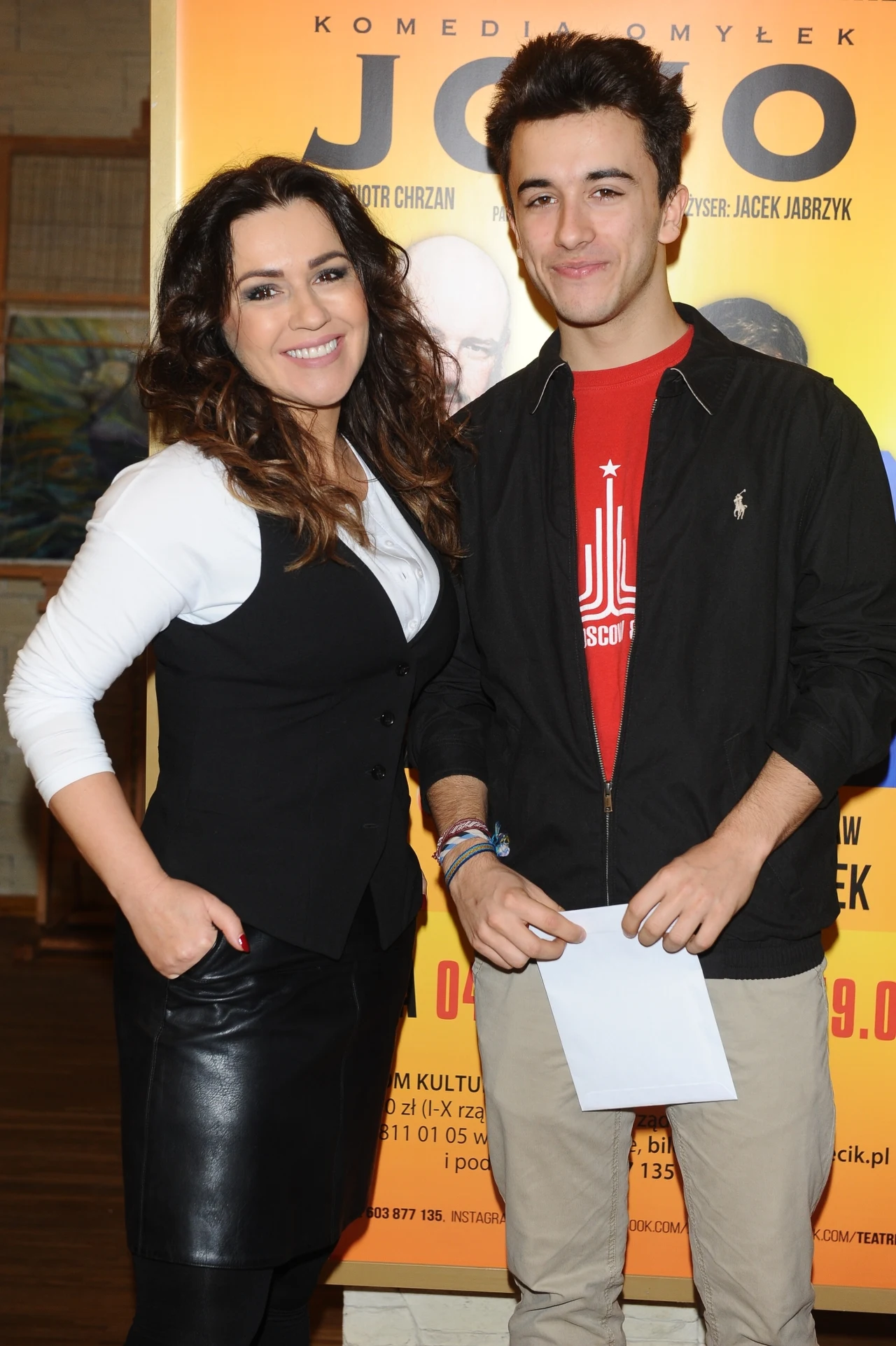 Beata Tadla z synem Jaśkiem Beata Tadla z synem Jaśkiem