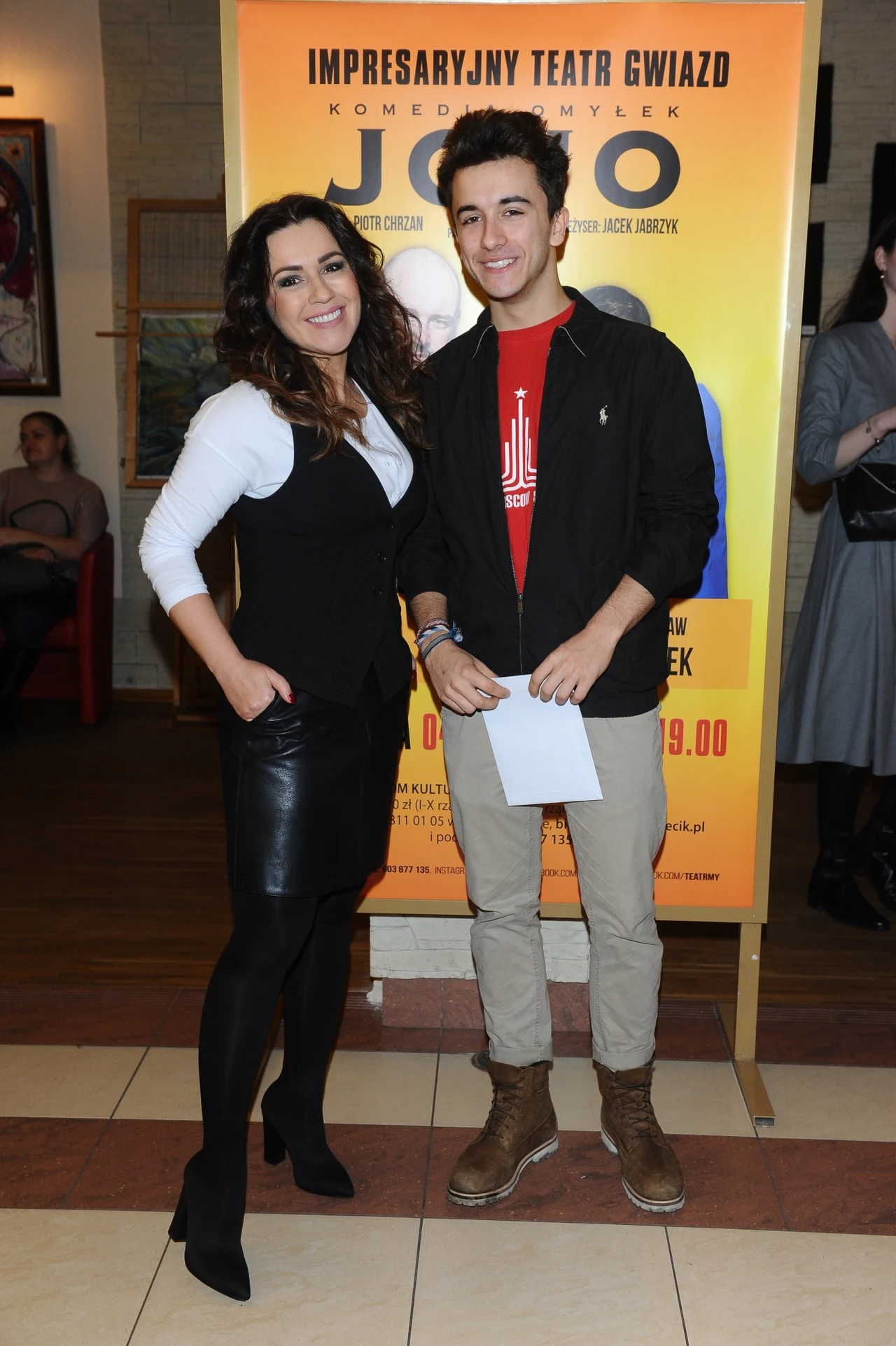 Beata Tadla z synem Jaśkiem Beata Tadla z synem Jaśkiem