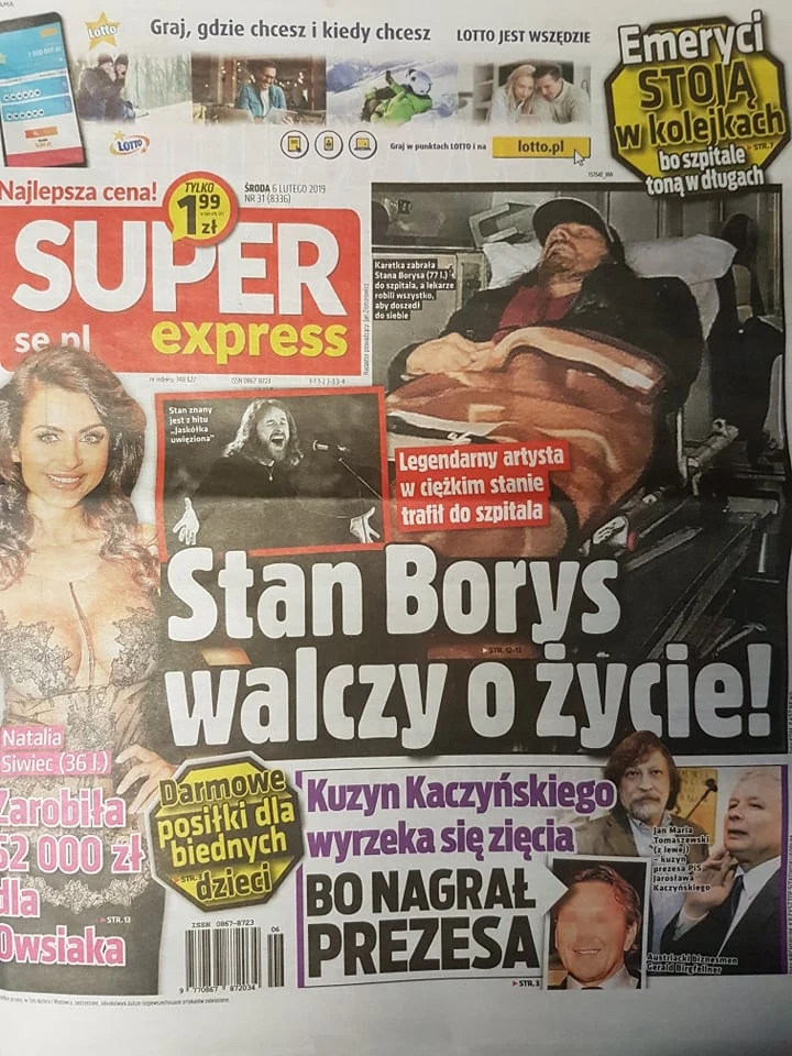 O Stanie Borysie pisze "Super Express" O Stanie Borysie pisze "Super Express"