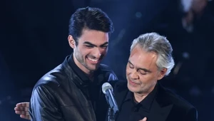 Andrea Bocelli i Matteo Bocelli na festiwalu San Remo