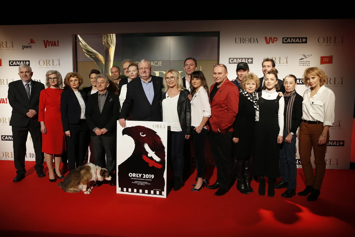 Uczestnicy ceremonii ogłoszenia nominacji do Orłów 2019 Uczestnicy ceremonii ogłoszenia nominacji do Orłów 2019