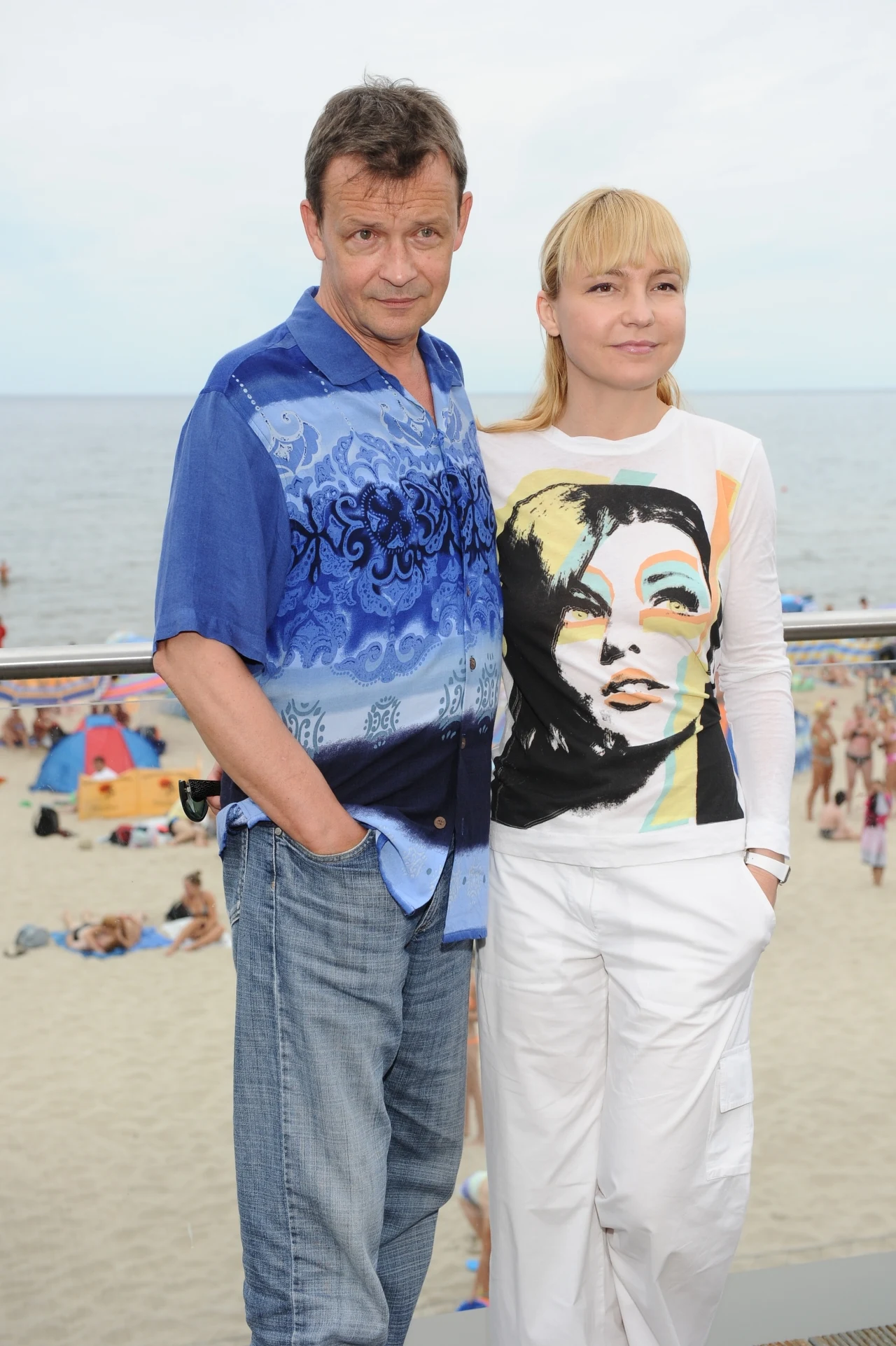 Jan Frycz z żoną Jan Frycz z żoną