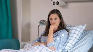 Małgosia Zimińska (Anna Kerth) zaczęła regularnie wpadać w szał. Podejrzewano raka mózgu