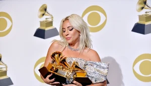 Lady Gaga i jej trzy statuetki Grammy