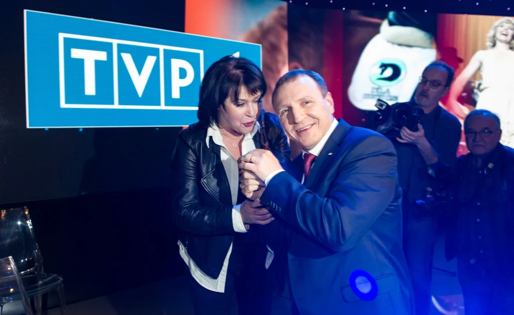 Elżbieta Jaworowicz z prezesem TVP Elżbieta Jaworowicz z prezesem TVP