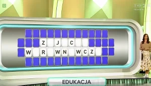 "Koło fortuny": Znalibyście odpowiedź? (screen z teleturnieju TVP)