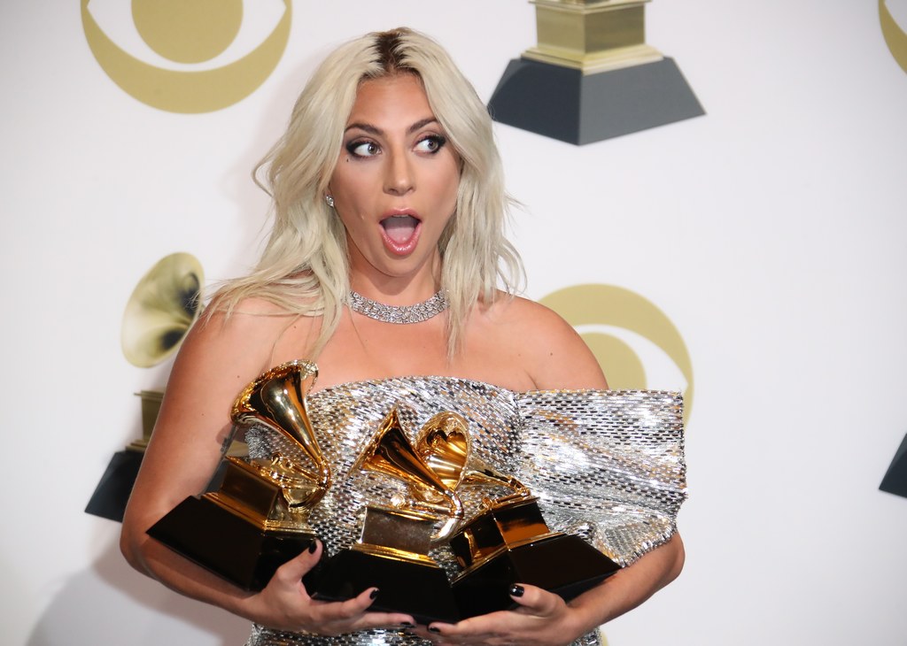 Lady Gaga podczas gali rozdania nagród Grammy