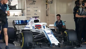 Robert Kubica w ubiegłorocznym bolidzie w Abu Zabi