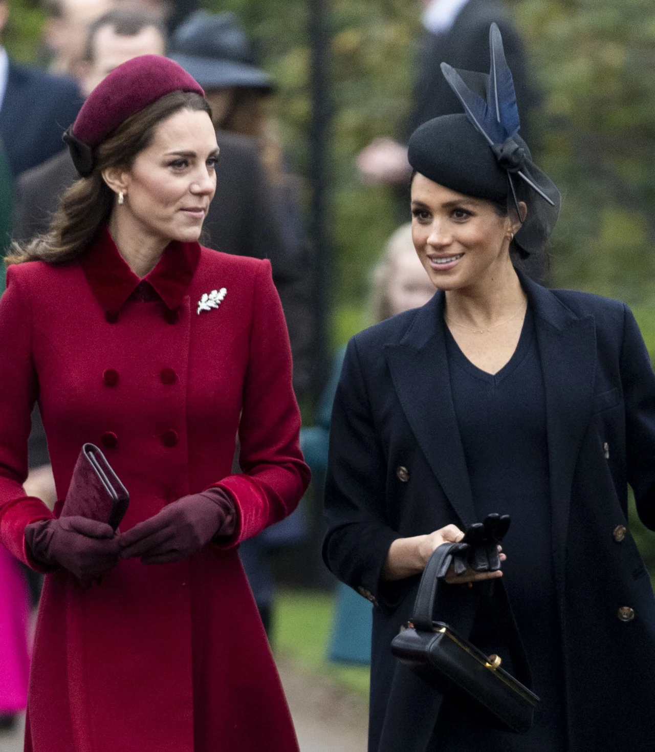 Księżna Kate i ciężarna Meghan Markle Księżna Kate i ciężarna Meghan Markle