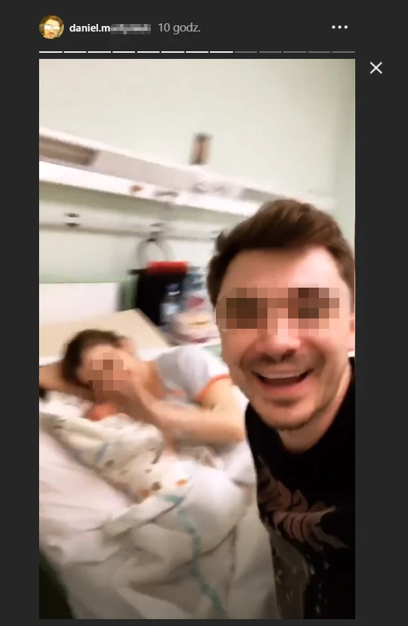 Daniel z żoną i córką