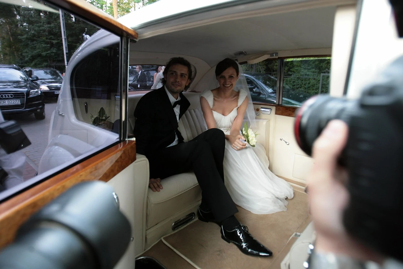 Reni i Tomek w dniu ślubu Reni i Tomek w dniu ślubu