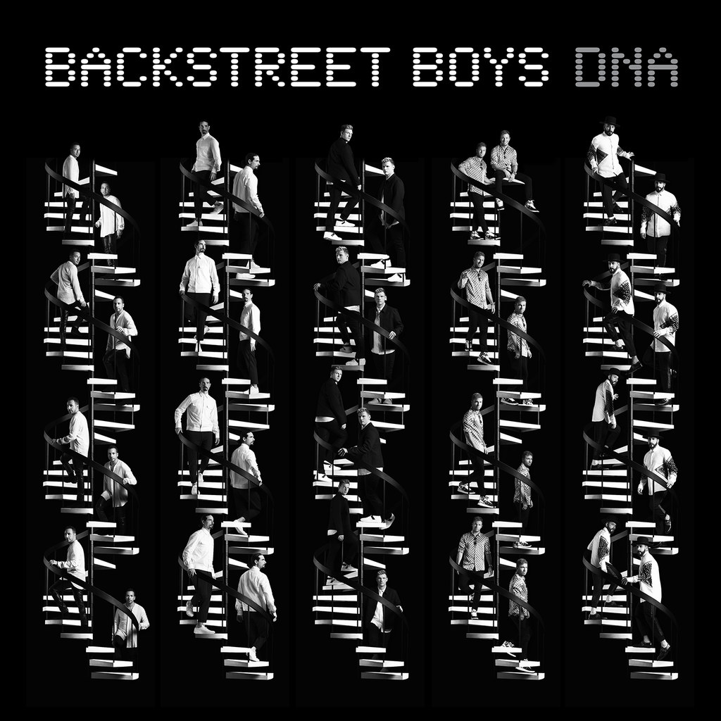 Okładka płyty "DNA" grupy Backstreet Boys