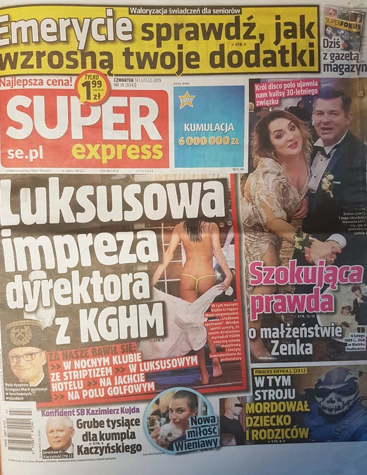 O małżeństwie Martyniuków pisze "Super Express"