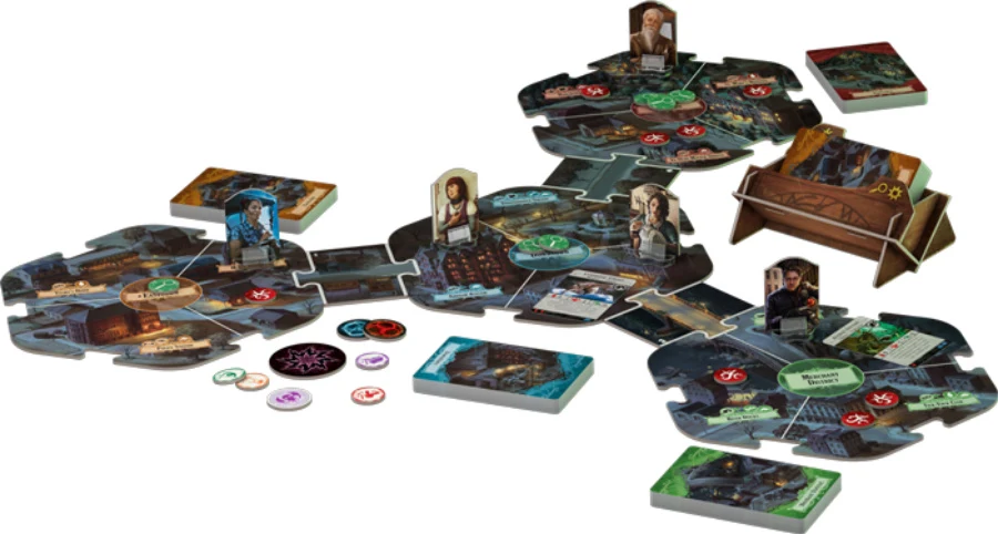 Zawartość pudełka z grą Horror w Arkham Zawartość pudełka z grą Horror w Arkham