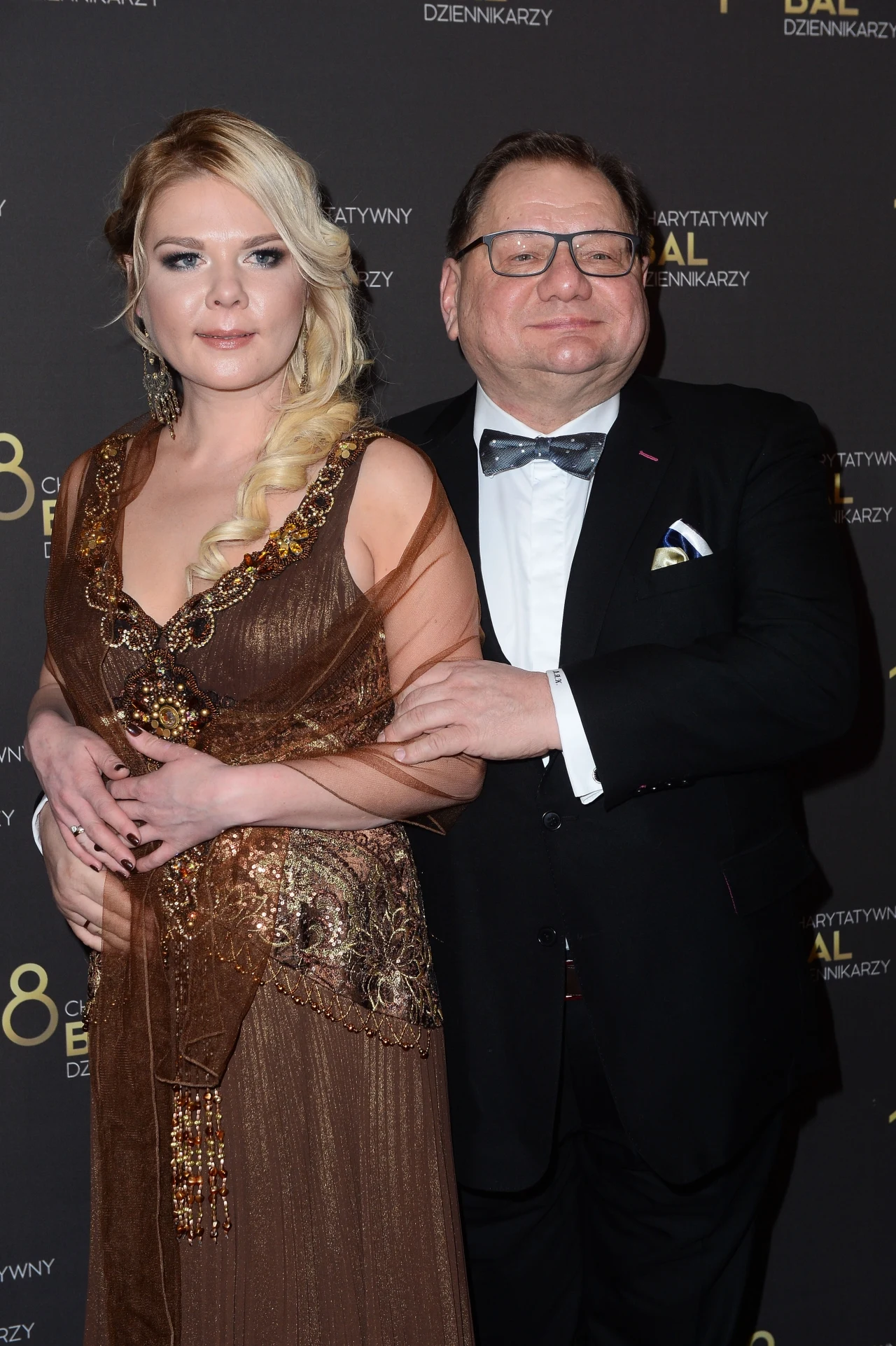 Ryszard Kalisz z żoną, luty 2018 Ryszard Kalisz z żoną, luty 2018