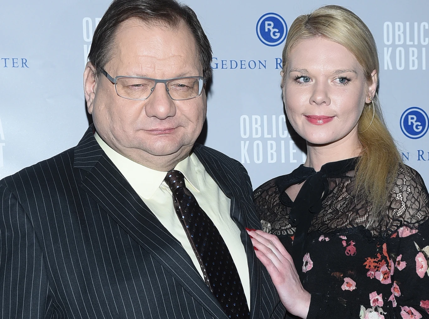 Ryszard Kalisz z żoną, styczeń 2017