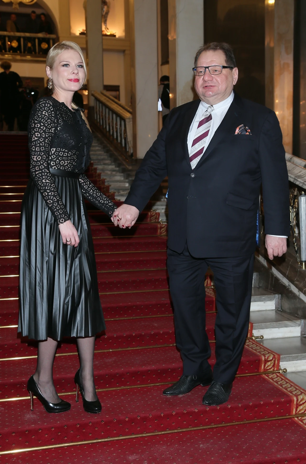 Ryszard Kalisz z żoną, styczeń 2016 Ryszard Kalisz z żoną, styczeń 2016