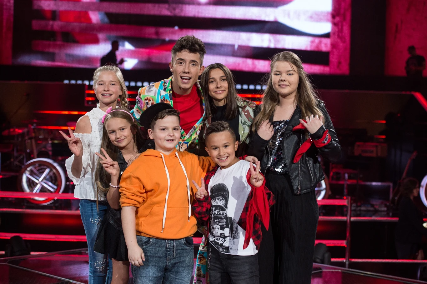 Dawid Kwiatkowski z uczestnikami programu