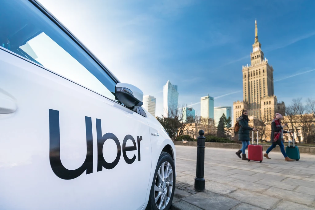 Samochód firmy Uber w Warszawie Samochód firmy Uber w Warszawie