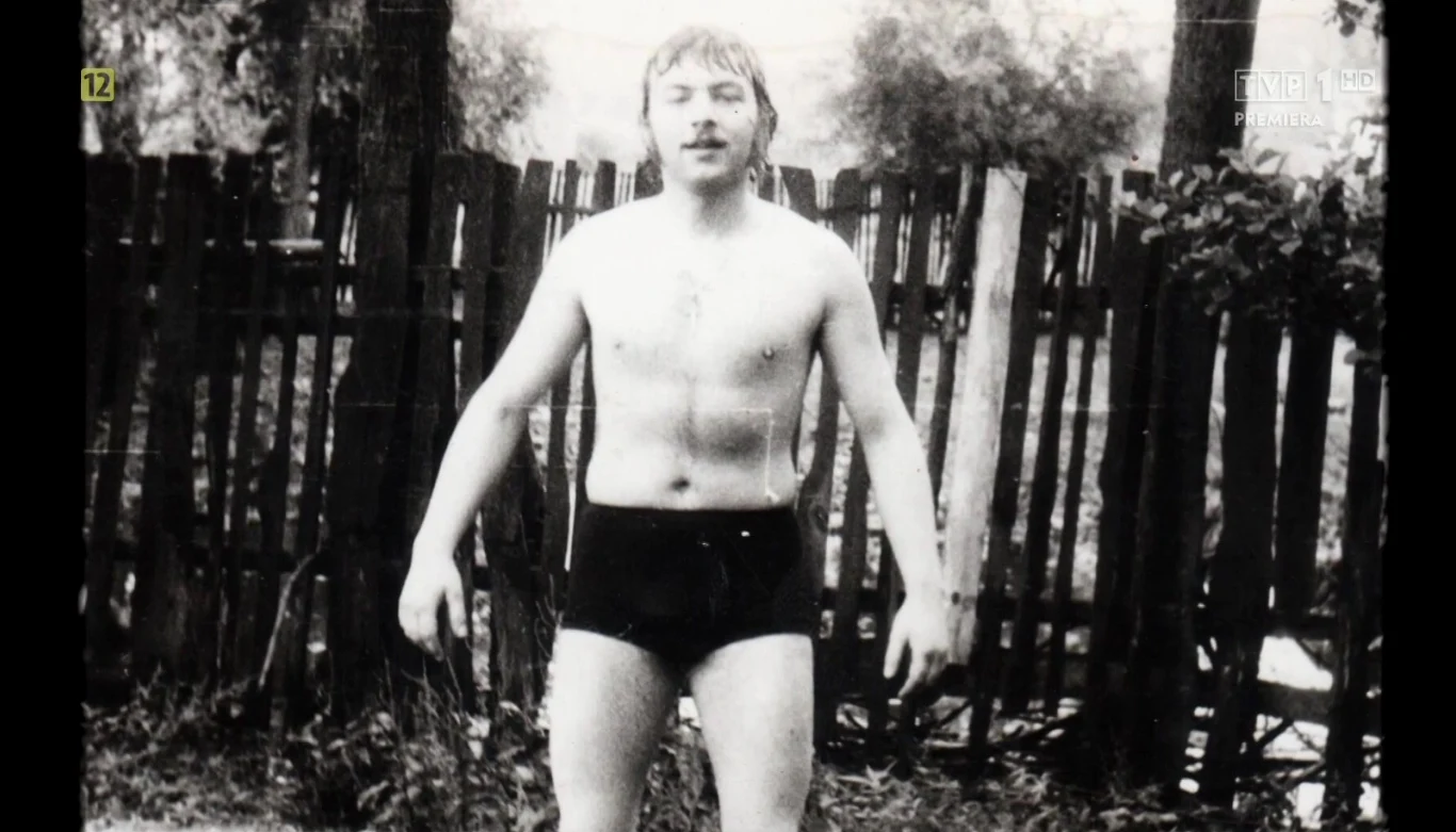 Cezary Mocek w młodości, fot. screen z programu "Sanatorium miłości"