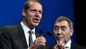 Christian Prudhomme (na pierwszym planie)