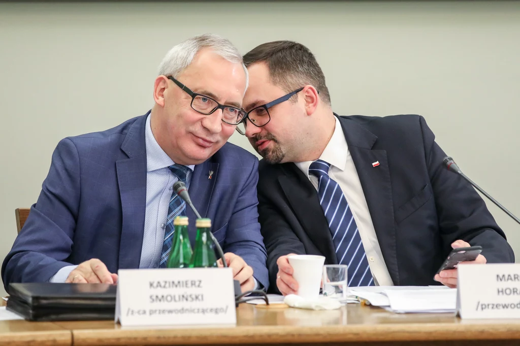 Kazimierz Smoliński i Marcin Horała z komisji śledczej ds. VAT Kazimierz Smoliński i Marcin Horała z komisji śledczej ds. VAT